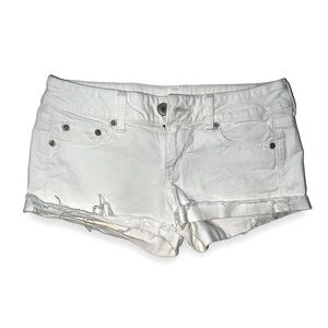 Vintage American Eagle Corduroy Ribbed Spandex Cotton Blend Raw Hem Cuff Size 2